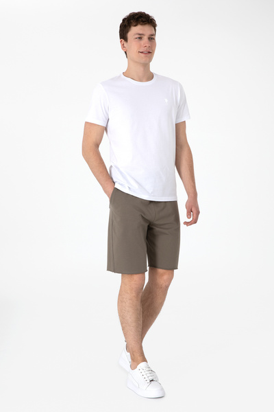 U.S. Polo Assn. Erkek Vizon Örme Şort 50307289-VR052