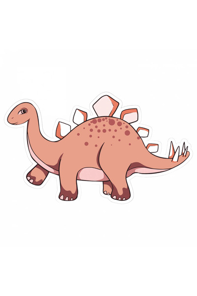 INOVATIX Set de 8 piese, autocolant dinozaur Stegosaurus, INOVATIX®. 6 cm