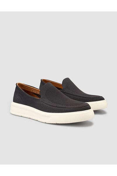 Cabani Knitwear Laceless Black Men's Casual Shoes