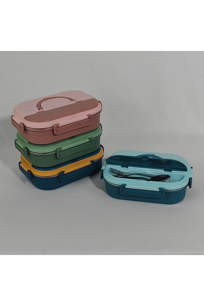 HTH 4 Compartments Lunch Box Insulated Bento Box