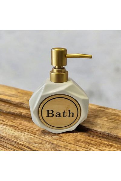 KÜBRAHOME'S Porcelain Liquid Soap Dispenser White