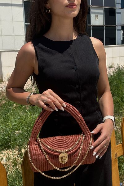 MaVaux Helen Elegant Accessory Detailed Stylish Design Timeless Daily, Stylish Crossbody and Handbag