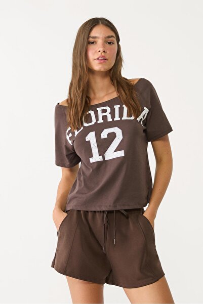 Stradivarius Short sleeve Florida T-shirt