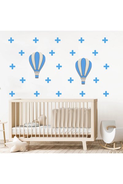 BugyBagy Plus Shaped Wall Sticker Set in 5cm Size - 125 Pieces