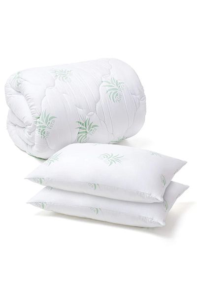 Home Still ALOE VERA PILLOW SET 200/200 + 2 ALOE VERA QUILTED PILLOWS 50/70