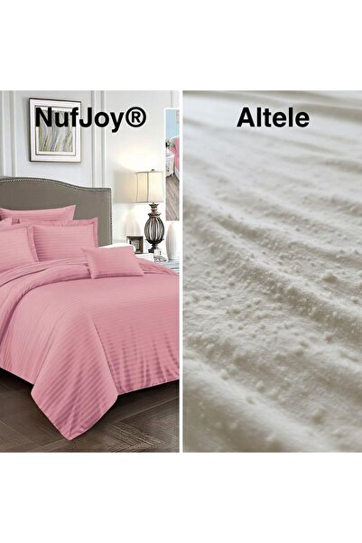 NufJoy Double bed linen DAMASK 6 pieces, Fitted sheet for mattress 160x200 cm or 180x200 cm