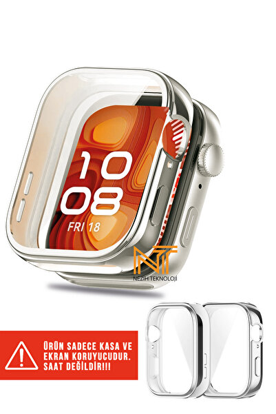 Nezih Case Huawei Watch Fit 4 Pro Uyumlu Yumuşak Silikon 360 Tam Koruma Kasa ...