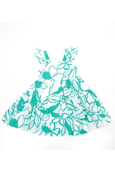 Çikoby Çikoby Girl Printed Children's Dress Ckb-50496