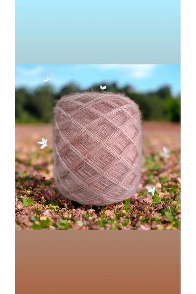 Kırlangıç Kid Moher & Sim Mix Design Hand Knitting Rope 150 Gr