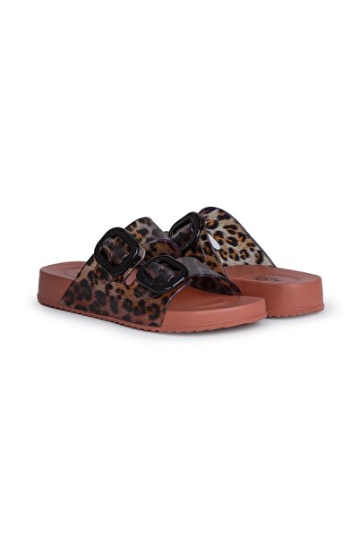 IGOR Γυναικείες παντόφλες από πλακάκι λεοπάρ Habana Brillo Leo S10336-381