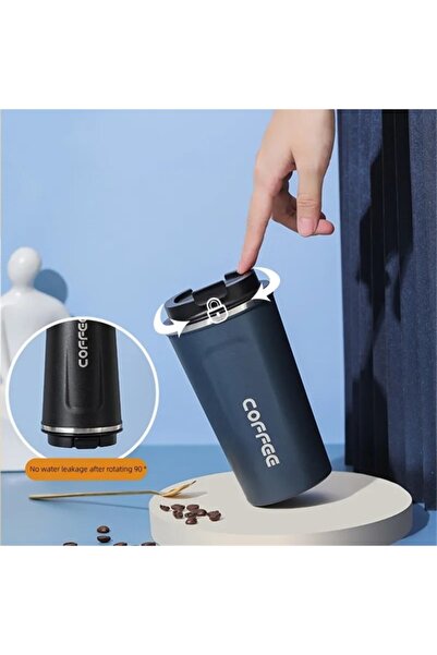 ARWOAN 510ML Paslanmaz Çelik Kahve Kupa Sızdırmaz Seyahat Bardak Termos Araç Taşınabilir Bardak