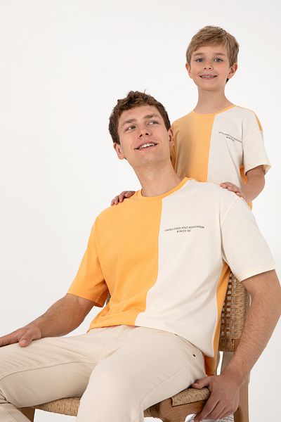 U.S. Polo Assn. Men's Comfort Fit Crew Neck Orange T-Shirt 50306903-Vr202