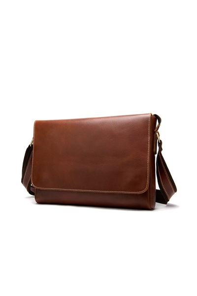 delis Geanta pentru barbati, Altair GT3274, piele naturala, Maro rosiatic