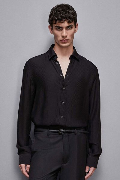 Patrizia Pepe CĂMAȘĂ OVERSIZE - PATRIZIA PEPE - 50, NEGRU
