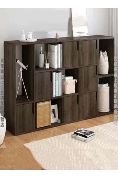 Raffine Multipurpose Modern Design Storage Rack Spacious Wood Bookcase Home D...
