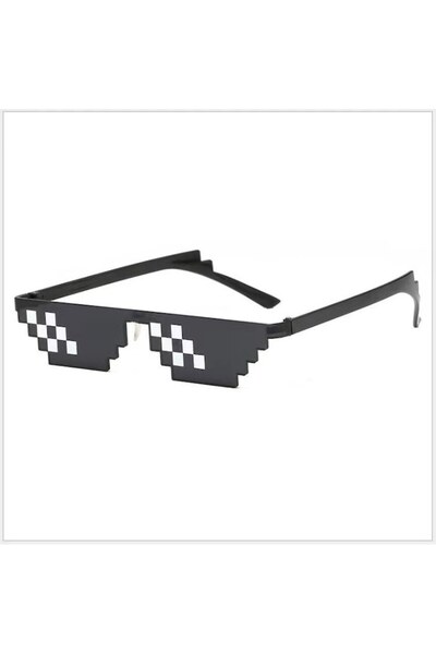 Sprise Ochelari Thug Life Pixel, Plastic, Negru
