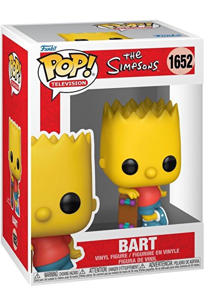 Funko Pop! Simpsons Bart Simpson Vinil Figür 9,5 cm Koleksiyonluk Hediye