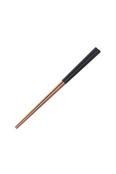 YABANEEZ Stainless Steel Shopsticks (WHITE & GOLD (PAIR))