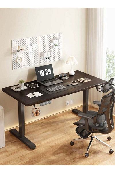 Raffine Multifunctional Modern Design Electronic Control Adjustable Height Computer Desk Gaming Table with C