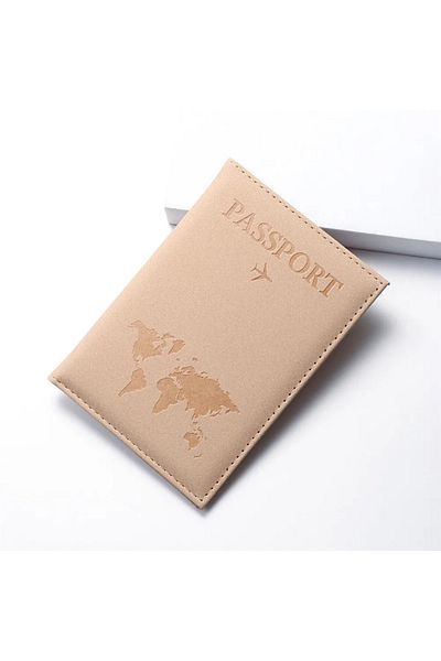 delis Unisex passport cover, Maelis PT1324, Matte beige