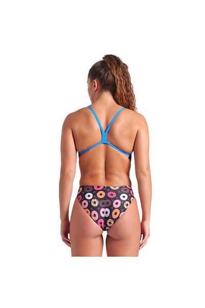 ARENA Donuts Swimsuit Challenge Back Women Black Swimmer Swimsuit 009461590
