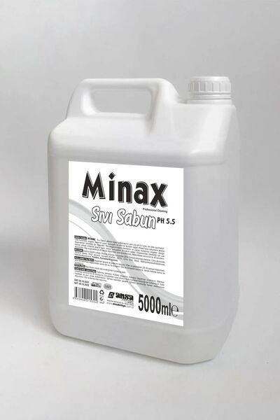 MİNAX professional cleaning White Soap Perfumed Liquid Soap 5 Lt