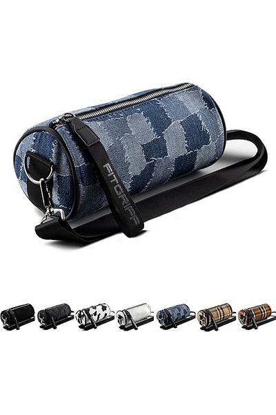 Fitgriff Geanta albastra denim crossbody sport pentru fete 22.5 cm, Fitgriff