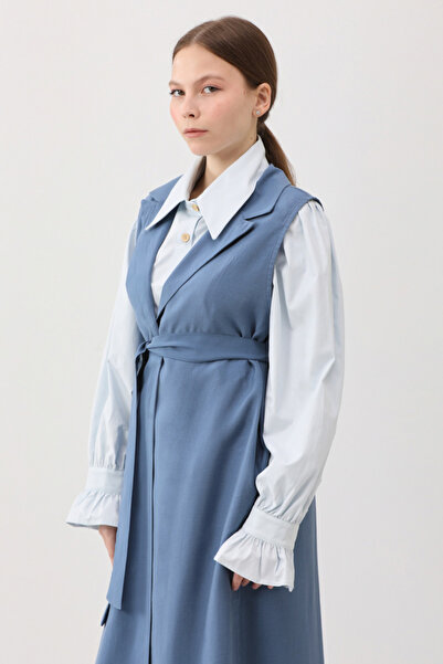 ZÜLAYS Yelekli Pantolon Takım İndigo