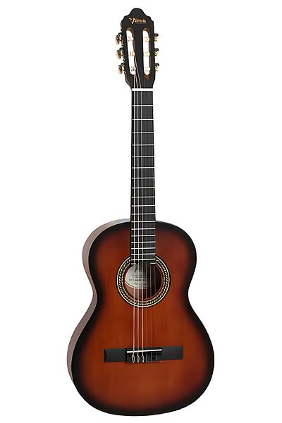 VALENCIA VC203CSB, classical guitar, 3/4 size, classic sunburst finish