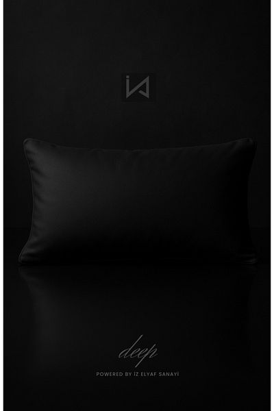 İzgi Concept Pernă de dormit neagră hipoalergenică Deep Touch - căptușeală triplă 100% HCS - 650 GR - 50x70 CM