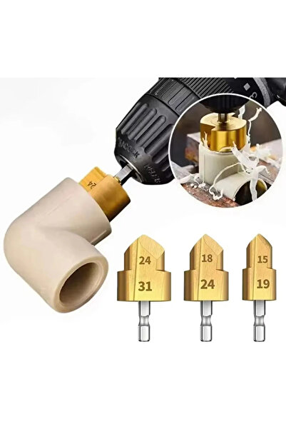 ÖZGÜN Pvc Boru Havşası Pprc Boru Onarımı Için Rayba 3lü Matkap Uc Boru Tamir Delme Genişletme Tıraşlama