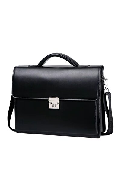 delis Servieta unisex, Iselind GT3468, piele naturala, Negru