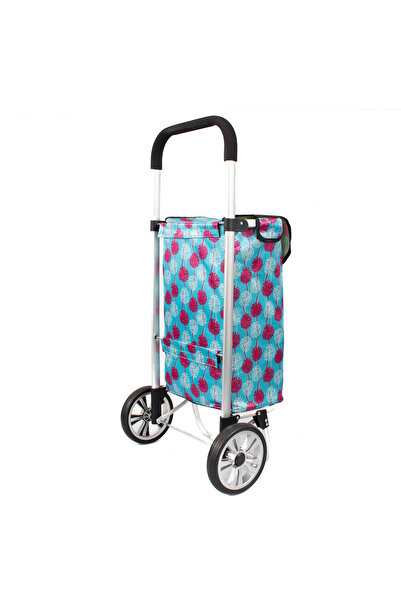 Master Geantă de cumpărături cu cărucior, Master, 2 roți, 45 l, albastră