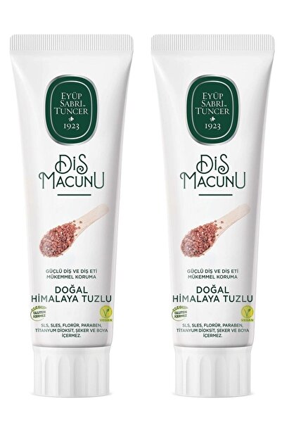 Eyüp Sabri Tuncer Diş Macunu 90 Ml - Doğal Himalaya Tuzlu X 2 Adet