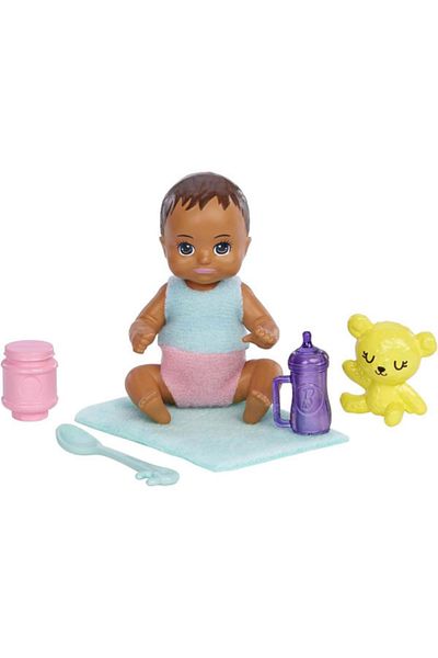 mattel Barbie Skipper Babysitter INC Doll, Black Skipper Doll with Baby