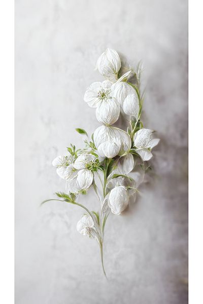 Harikabirev ΥΠΕΡΑΣΤΗ | ΛΕΥΚΟ ΜΟΝΤΕΛΟ ΑΝΘΩΝ (BLOSSOM) | ΤΡΑΠΕΖΙ ΚΑΘΕΤΟ ΜΟΝΟ ΜΕ ΠΛΑΙΣΙΟ ΘΕΡΜΑΝΤΗΜΕΝΟ ΓΥΑΛΙ