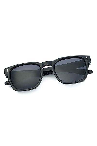 kr optik Unisex Sunglasses with Uv400 Protection Black R23037
