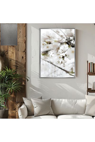 Harikabirev ΥΠΕΡΑΣΤΗ | ΛΕΥΚΟ ΛΟΥΛΟΥΔΙ ΜΟΝΤΕΛΟ DALI (FLORA) | ΤΡΑΠΕΖΙ ΚΑΘΕΤΟ ΜΟΝΟ ΜΕ ΠΛΑΙΣΙΟ ΘΕΡΜΑΝΤΗΜΕΝΟ ΓΥΑΛΙ