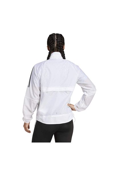 adidas Own the Run Women's White Stand Collar Jacket
