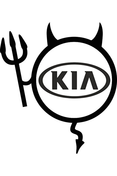 Image Αυτοκόλλητο αυτοκινήτου, IMAGE, Devil KIA, μαύρο, 19 x 21 εκ.