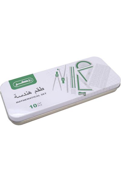Roco Geometry Set Acrylic/Tin Container 10 Parts