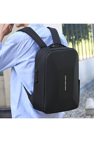 delis Unisex backpack, Orien GT3757, USB port, Gray