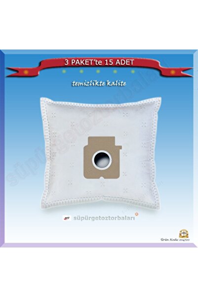 Ürkmez Ticaret AL 665 K Σακούλα σκόνης για ηλεκτρική σκούπα 15 τεμάχια 204720