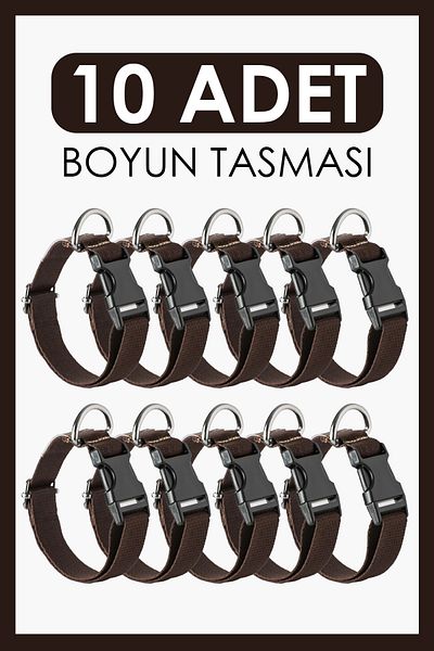 pasiole Set of 10 Dog Collars |   Adjustable, Durable, Handmade, Domestic Production