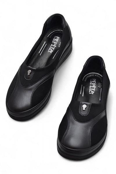 ISPARTALILAR 7507 Light Padding Full Orthopedic Sole Genuine Leather Women's Shoes Mother Shoes