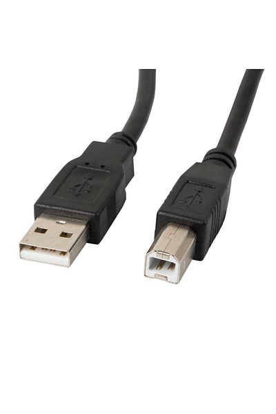 Lanberg USB 2.0 printer cable, Lanberg 41354, length 5 m, USB-A male to USB-B male, black