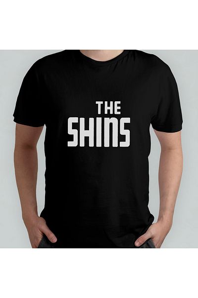 Pixxa The Shins Unisex 100% Cotton Crew Neck T-Shirt Model 1