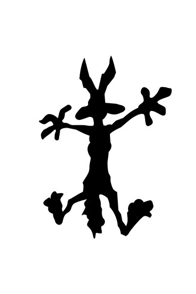 media Sticker decorativ Coyote, MEDIA, 11x15cm, Negru