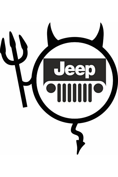 Image Sticker auto, IMAGE, Dracusor JEEP, negru, 19 x 21 cm