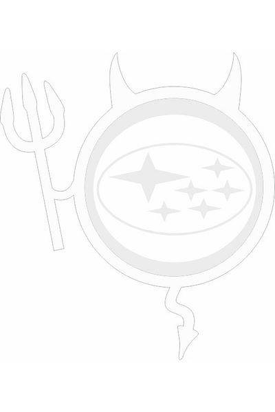Image Car sticker, IMAGE, Dracusor SUBARU, white, 19 x 21 cm